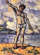Paul Cezanne Badender mit ausgestreckten Armen France oil painting artist
